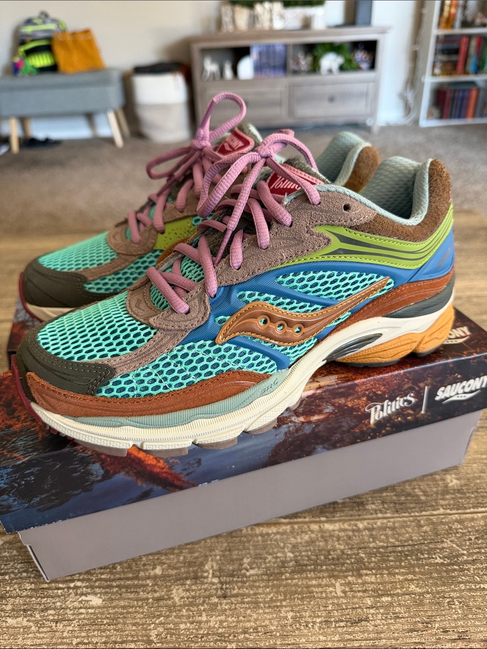 Saucony x Sneaker Politics Progrid Omni 9 ‘Sportsman’s Paradise’ sneakers